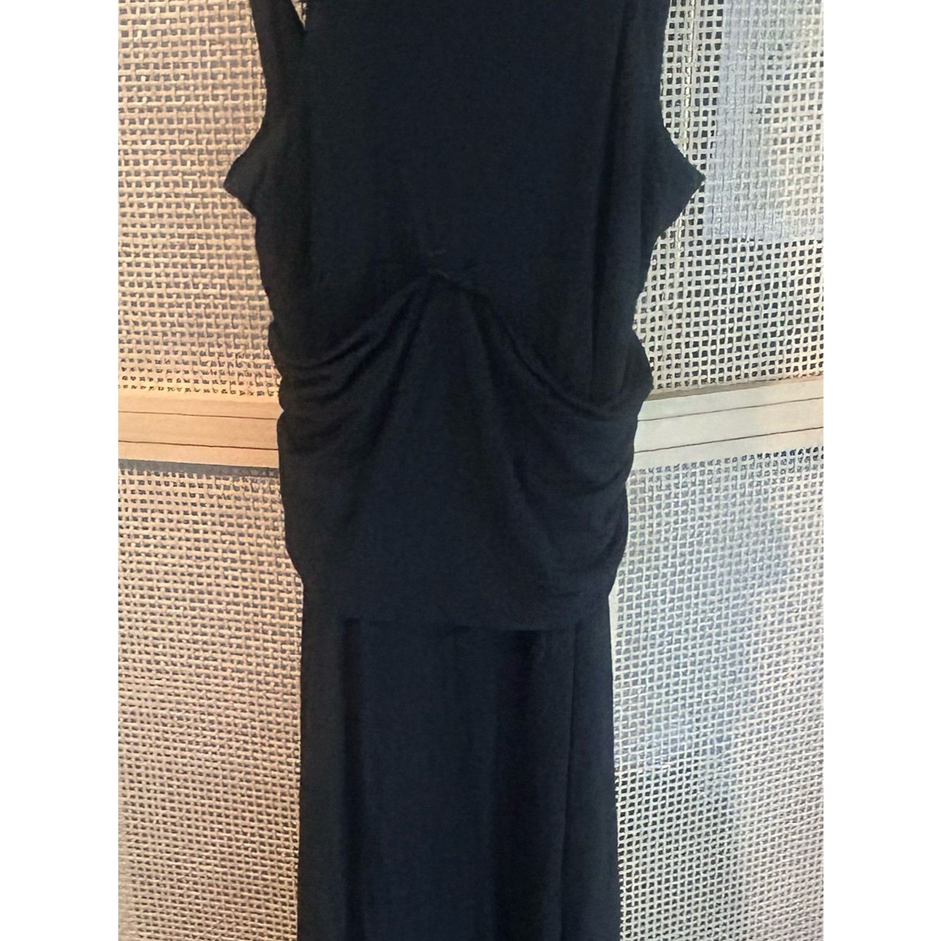 Miss Sixty Black Knot Front Maxi Dress Made In Italy Size 7 Nwt Y2k — image 6 of 8